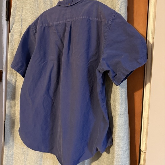 Ralph Lauren Shirt Mens XL Blue Classic Fit Short Sleeve Button Down Pony - Picture 6 of 6